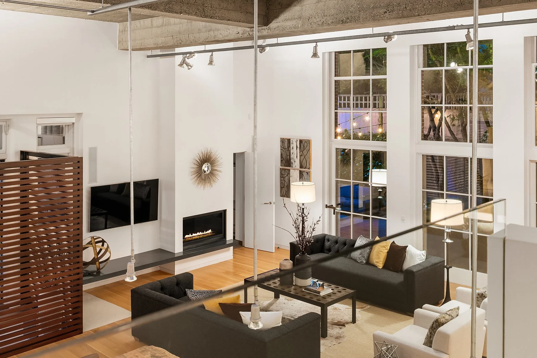 The Gym's expansive living room